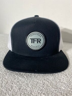 Terrafirma Resources Black & White Mesh Back Snap Back Trucker Hat